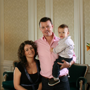 Kieran arrived in Buenos Aires "soltero", but now is raising an Argentine-Irish family.